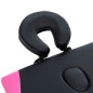 vidaXL Camilla de masaje plegable 2 zonas aluminio negro y rosa vidaXL Camilla de masaje plegable 2 zonas aluminio negro y rosa