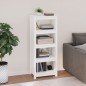 vidaXL Estantería madera maciza de pino blanca 50 x 35 x 125,5 cm vidaXL Estantería madera maciza de pino blanca 50 x 35 x 125,5 cm