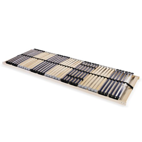 vidaXL Somier de láminas con 42 listones de 7 regiones 90x200 cm