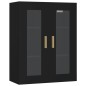 vidaXL Armario de pared colgante negro 69,5x34x90 cm vidaXL Armario de pared colgante negro 69,5x34x90 cm