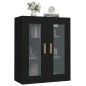vidaXL Armario de pared colgante negro 69,5x34x90 cm vidaXL Armario de pared colgante negro 69,5x34x90 cm