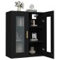 vidaXL Armario de pared colgante negro 69,5x34x90 cm vidaXL Armario de pared colgante negro 69,5x34x90 cm