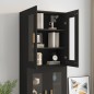 vidaXL Armario de pared colgante negro 69,5x34x90 cm vidaXL Armario de pared colgante negro 69,5x34x90 cm