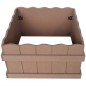 vidaXL Arriate WPC marrón 40x40x25 cm vidaXL Arriate WPC marrón 40x40x25 cm