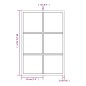 vidaXL Espejo de pared metal negro 60x40 cm