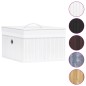 vidaXL Cajas de almacenamiento de bambú 4 unidades blanco vidaXL Cajas de almacenamiento de bambú 4 unidades blanco