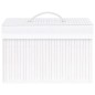 vidaXL Cajas de almacenamiento de bambú 4 unidades blanco vidaXL Cajas de almacenamiento de bambú 4 unidades blanco