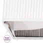 vidaXL Cajas de almacenamiento de bambú 4 unidades blanco vidaXL Cajas de almacenamiento de bambú 4 unidades blanco
