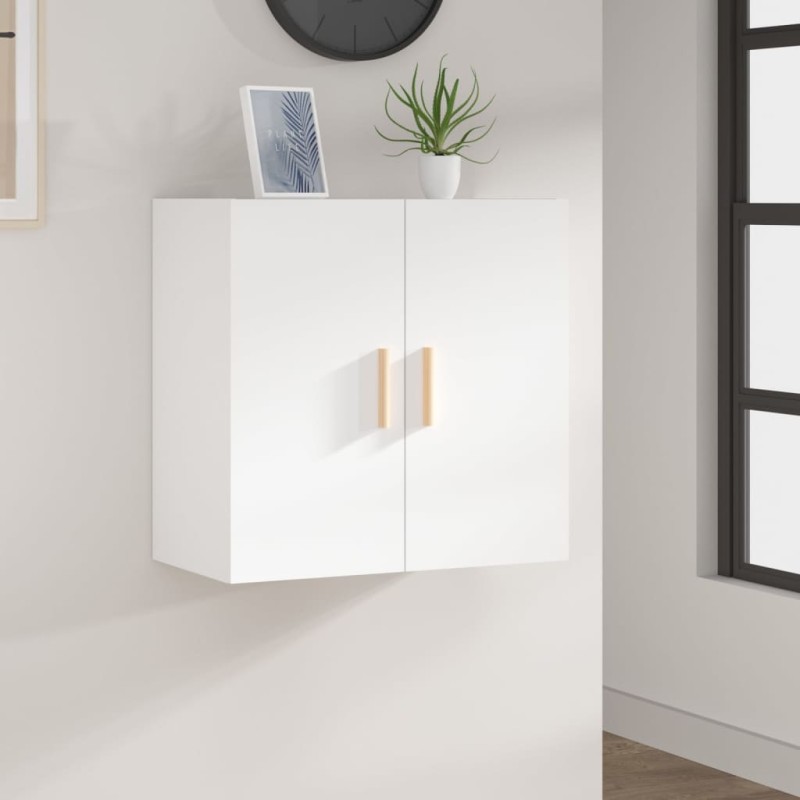 vidaXL Armario de pared madera contrachapada blanco 37x37x37 cm vidaXL Armario de pared madera contrachapada blanco 37x37x37 cm