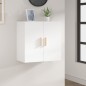 vidaXL Armario de pared madera contrachapada blanco 37x37x37 cm vidaXL Armario de pared madera contrachapada blanco 37x37x37 cm