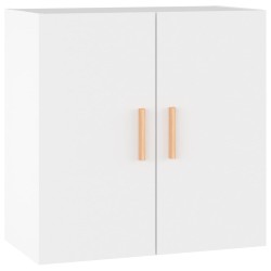 vidaXL Armario de pared madera contrachapada blanco 37x37x37 cm