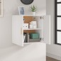 vidaXL Armario de pared madera contrachapada blanco 37x37x37 cm vidaXL Armario de pared madera contrachapada blanco 37x37x37 cm