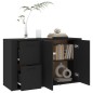 vidaXL Aparador de madera contrachapada negro 100x33x59,5 cm vidaXL Aparador de madera contrachapada negro 100x33x59,5 cm