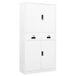 vidaXL Armario de oficina de acero blanco 90x40x180 cm