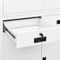 vidaXL Armario de oficina de acero blanco 90x40x180 cm