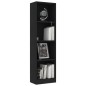 vidaXL Estantería de 4 niveles madera de ingeniería negro 40x24x142 cm vidaXL Estantería de 4 niveles madera de ingeniería negro 40x24x142 cm