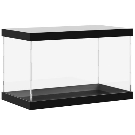 vidaXL Caja de exposición acrílico transparente 31x17x19 cm