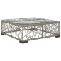 vidaXL Set de muebles de jardín 5 pzas y cojines ratán sintético gris vidaXL Set de muebles de jardín 5 pzas y cojines ratán sintético gris