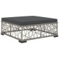 vidaXL Set de muebles de jardín 5 pzas y cojines ratán sintético gris vidaXL Set de muebles de jardín 5 pzas y cojines ratán sintético gris