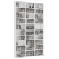 vidaXL Armario para CDs madera contrachapada blanco 102x16x177,5 cm vidaXL Armario para CDs madera contrachapada blanco 102x16x177,5 cm