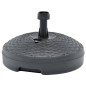vidaXL Base de sombrilla rellenable arena/agua ratán de plástico 20 L vidaXL Base de sombrilla rellenable arena/agua ratán de plástico 20 L