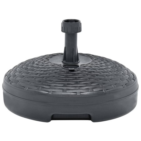 vidaXL Base de sombrilla rellenable arena/agua ratán de plástico 20 L