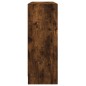 vidaXL Aparador madera de ingeniería roble ahumado 91x28x75 cm vidaXL Aparador madera de ingeniería roble ahumado 91x28x75 cm