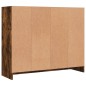 vidaXL Aparador madera de ingeniería roble ahumado 91x28x75 cm vidaXL Aparador madera de ingeniería roble ahumado 91x28x75 cm