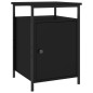 vidaXL Mesitas de noche 2 uds madera contrachapada negro 40x42x60 cm
