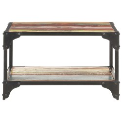 vidaXL Mesa de centro de madera maciza reciclada 60x60x35 cm 