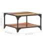vidaXL Mesa de centro de madera maciza reciclada 60x60x35 cm vidaXL Mesa de centro de madera maciza reciclada 60x60x35 cm