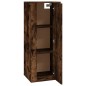 vidaXL Mueble para TV de pared roble ahumado 40x34,5x100 cm