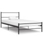 vidaXL Estructura de cama de metal negro 100x200 cm vidaXL Estructura de cama de metal negro 100x200 cm