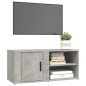 vidaXL Mueble TV 2 uds madera contrachapada gris hormigón 80x31,5x36cm