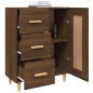 vidaXL Aparador madera contrachapada marrón roble 69,5x34x90 cm vidaXL Aparador madera contrachapada marrón roble 69,5x34x90 cm