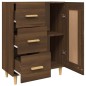 vidaXL Aparador madera contrachapada marrón roble 69,5x34x90 cm vidaXL Aparador madera contrachapada marrón roble 69,5x34x90 cm