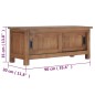 vidaXL Mueble para TV de madera de teca maciza 90x30x35 cm vidaXL Mueble para TV de madera de teca maciza 90x30x35 cm