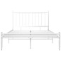 vidaXL Estructura de cama de metal blanco 120x200 cm