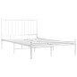 vidaXL Estructura de cama de metal blanco 120x200 cm