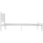 vidaXL Estructura de cama de metal blanco 120x200 cm