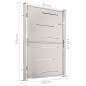 vidaXL Puerta de jardín de acero inoxidable 100x150 cm vidaXL Puerta de jardín de acero inoxidable 100x150 cm