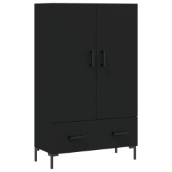 vidaXL Aparador alto madera de ingeniería negro 69,5x31x115 cm