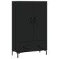 vidaXL Aparador alto madera de ingeniería negro 69,5x31x115 cm vidaXL Aparador alto madera de ingeniería negro 69,5x31x115 cm
