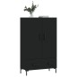 vidaXL Aparador alto madera de ingeniería negro 69,5x31x115 cm vidaXL Aparador alto madera de ingeniería negro 69,5x31x115 cm
