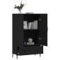 vidaXL Aparador alto madera de ingeniería negro 69,5x31x115 cm vidaXL Aparador alto madera de ingeniería negro 69,5x31x115 cm