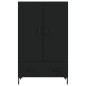 vidaXL Aparador alto madera de ingeniería negro 69,5x31x115 cm vidaXL Aparador alto madera de ingeniería negro 69,5x31x115 cm
