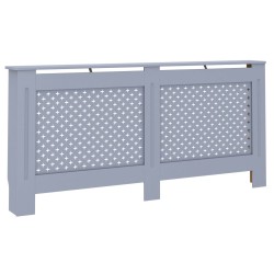 vidaXL Cubierta para radiador MDF gris antracita 172x19x81,5 cm
