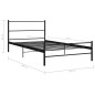 vidaXL Estructura de cama de metal negro 100x200 cm vidaXL Estructura de cama de metal negro 100x200 cm
