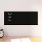 vidaXL Pizarra magnética de pared vidrio templado negro 50x20 cm vidaXL Pizarra magnética de pared vidrio templado negro 50x20 cm