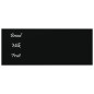 vidaXL Pizarra magnética de pared vidrio templado negro 50x20 cm vidaXL Pizarra magnética de pared vidrio templado negro 50x20 cm